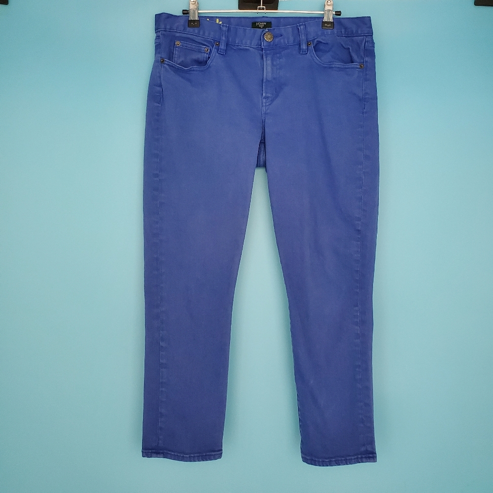 J. Crew Toothpick Jeans Size 31 Cropped Blue